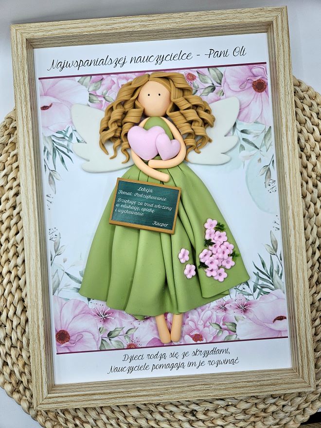 oryginalny-upominek-dla-nauczycielki-anioł-stróż-w-ramce