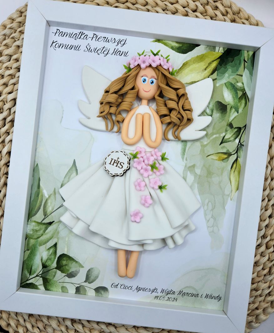 prezent-na-komunię-od-wujka-aniołek-w-ramce