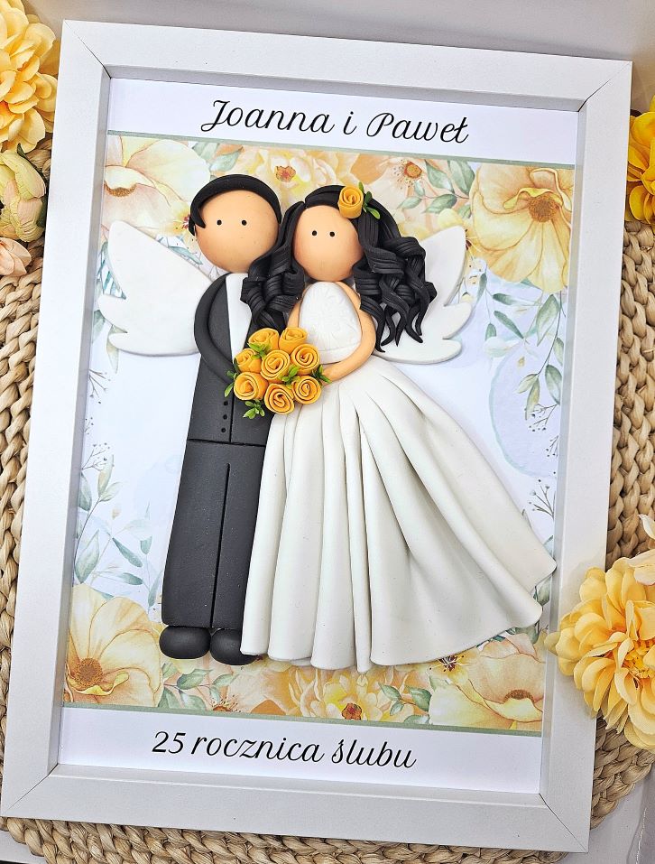 prezent-na-rocznicę-ślubu-anioły-w-ramce