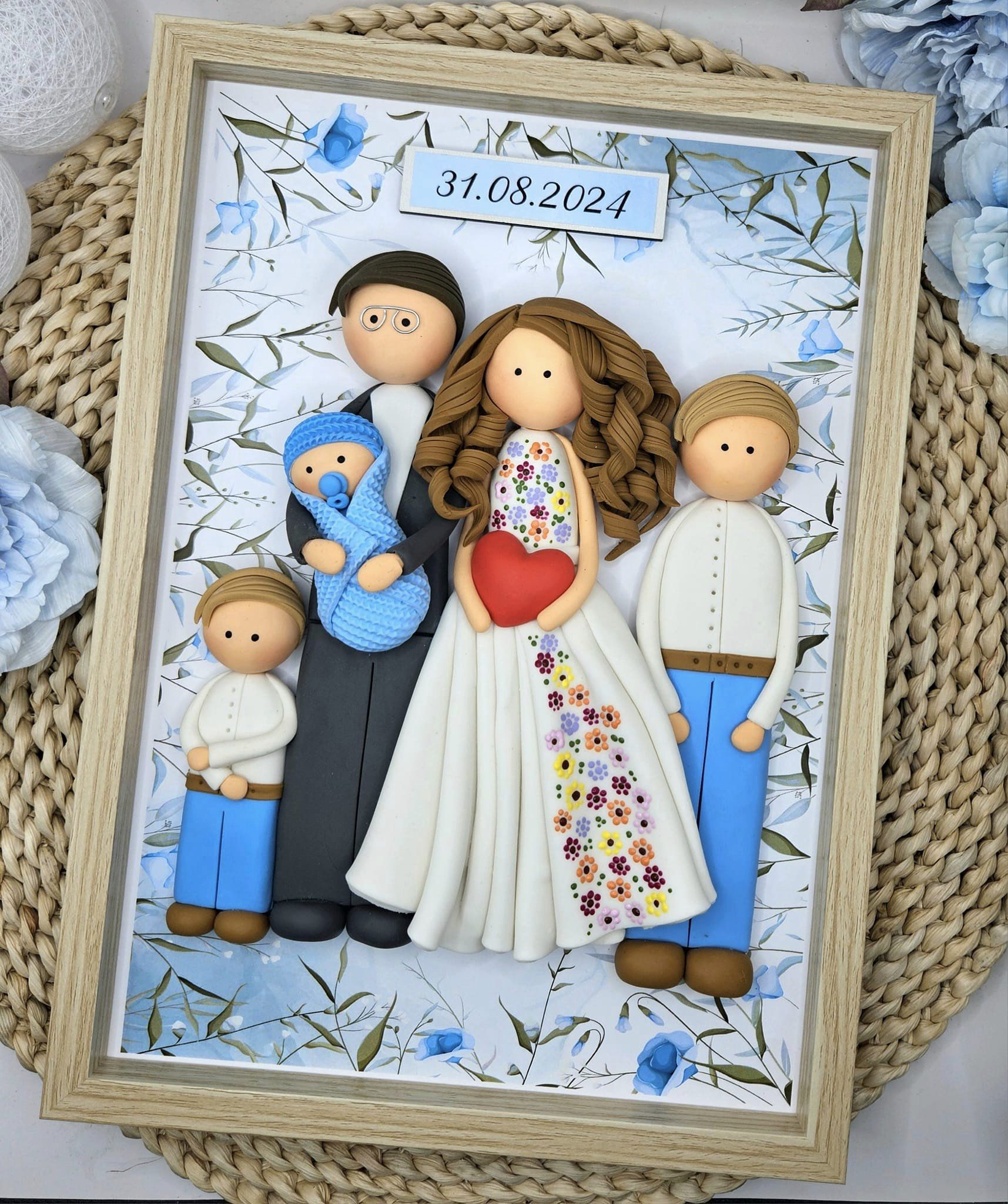 oryginalny-prezent-na-ślub-rocznice-dla-pary-młodej-rodzinka-z-glinki