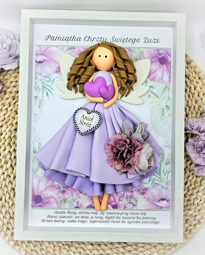 lawendowy-aniol-w-ramce-na-chrzest-dla-dziewczynki-prezent-na-chrzciny