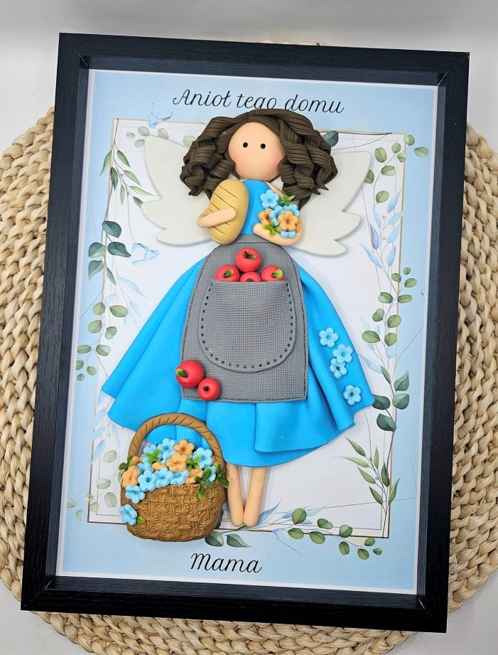 wyjątkowy-prezent-dla-mamy-która-wszystko-ma-anioł-w-ramce-ręcznie-robiony