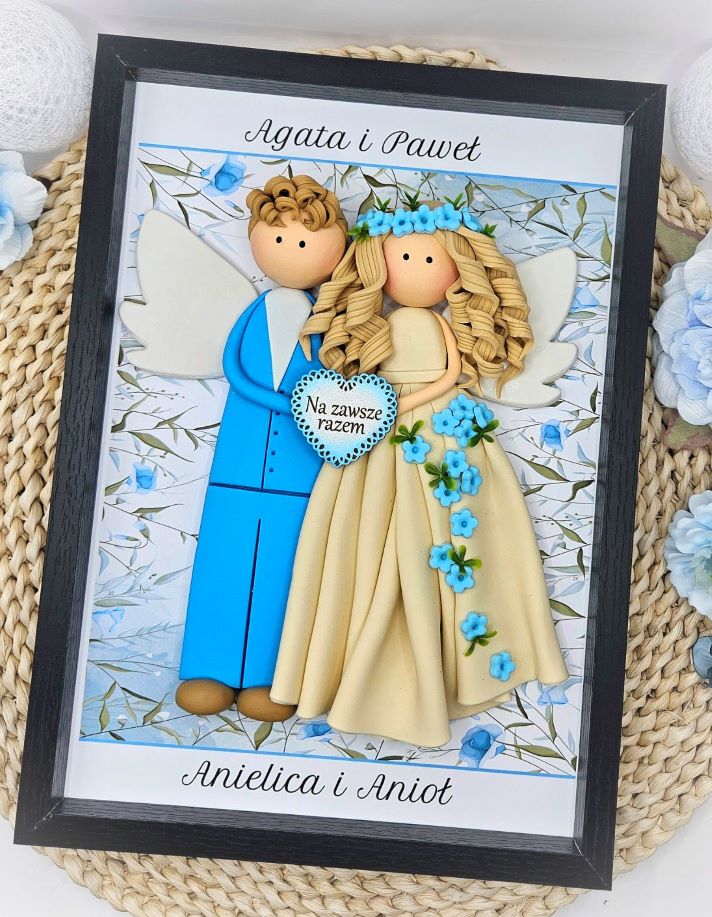 piekny-oryginalny-prezent-na-rocznice-slubu-parka-anielska-w-ramce