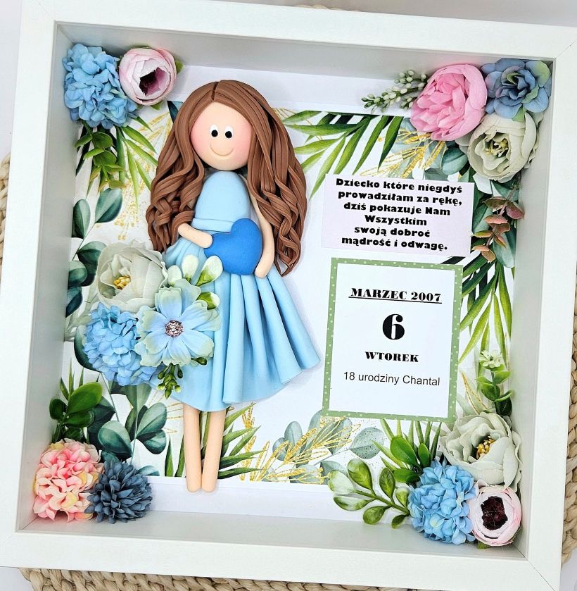 prezent-dla-córki-na-18-urodziny-figurka-w-ramce-artilka