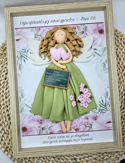 Ręcznie robione anioły, prezent dla nauczyciela na koniec roku