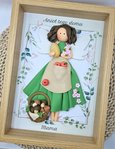piękny prezent dla mamy, anioł dla mamy jako upominek na dzień mamy